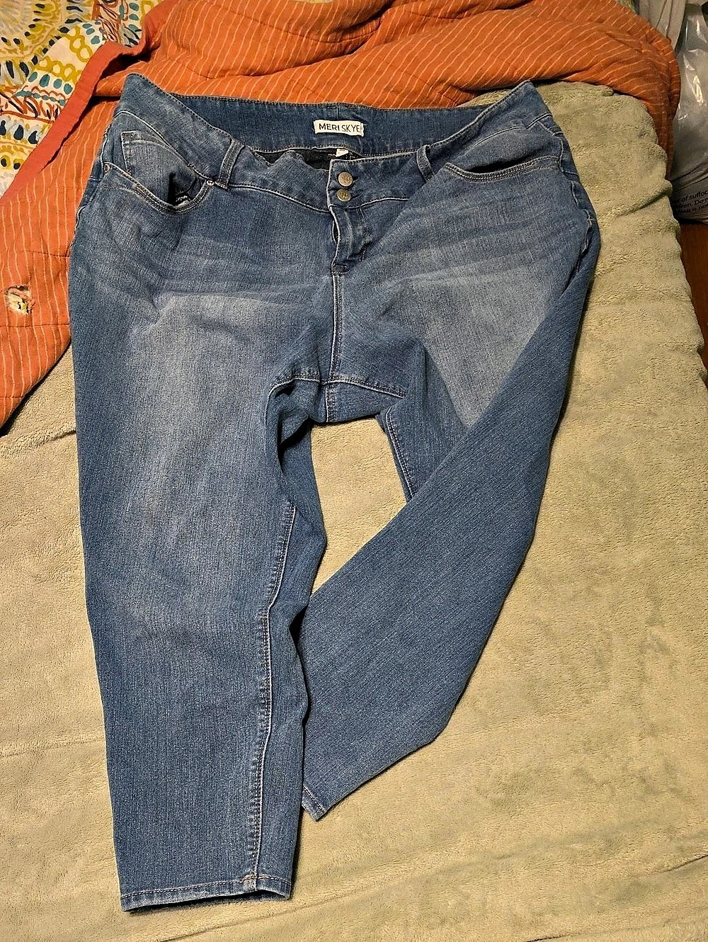Meri Skye Women's Blue Jeans Size 24
